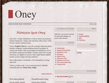 Tablet Screenshot of oney.pl